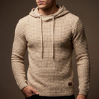 Archie - Men's Waffle-Knit Pullover Hoodie