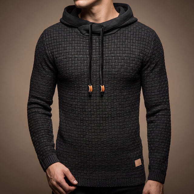 Archie - Men's Waffle-Knit Pullover Hoodie