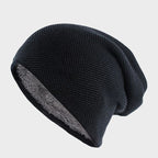 Denver - Slouchy Knit Beanie with Faux-Fur Lining