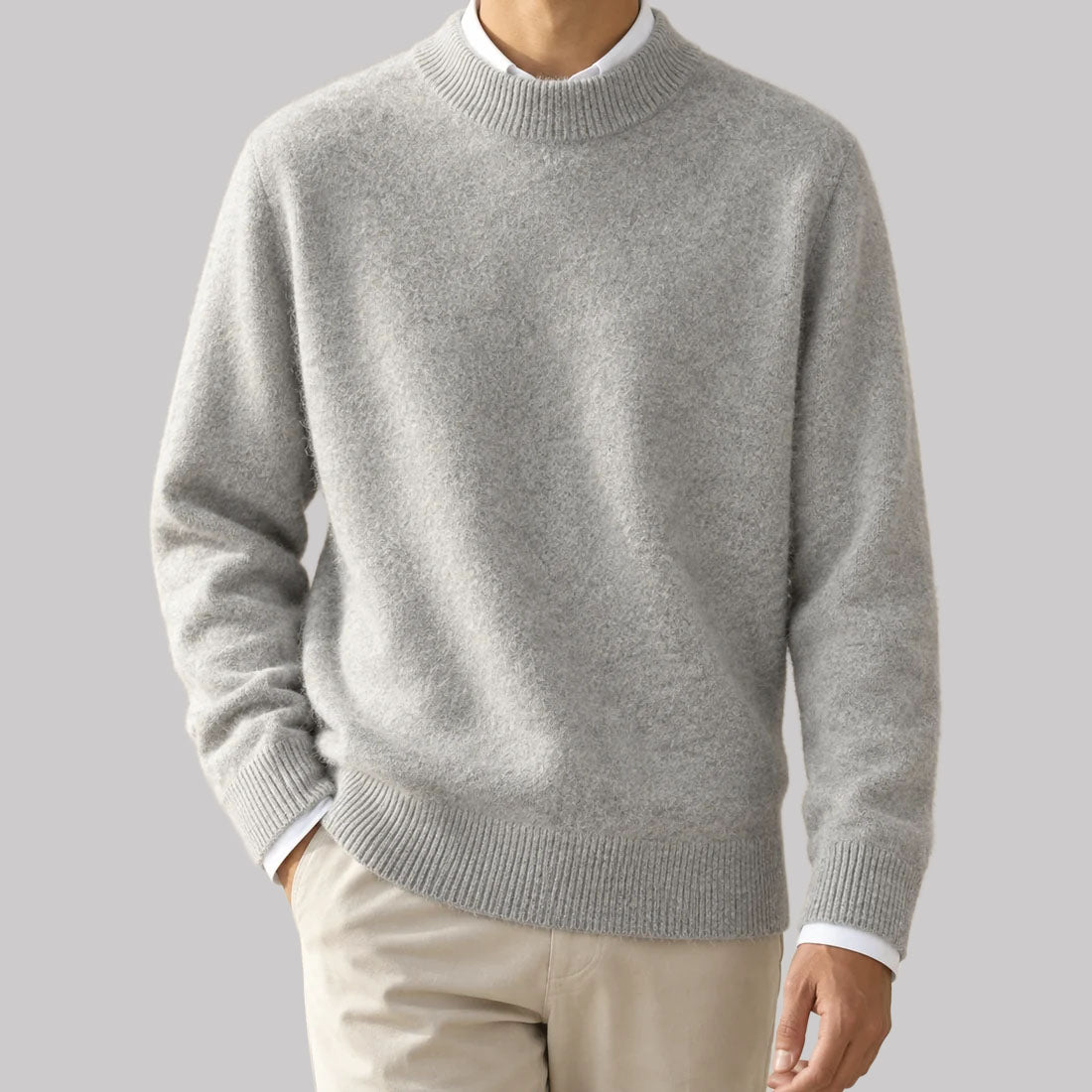 Harrison - Men's Mock Neck Pullover Sweater