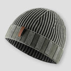 Tromsø - Ribbed Knit Beanie with Fold-Over Cuff