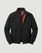 Alfie - Men's Harrington Jacket with Tartan-Lined Collar