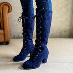 Alison - Women’s Round Toe Lace-Up Knee-High Boots 5