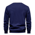 Amir - Men's Two-Tone Long Sleeve Polo Sweatshirt 6