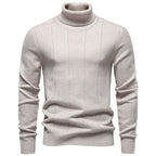 Andreas - Men's Ribbed Turtleneck Slim Fit Sweater 1