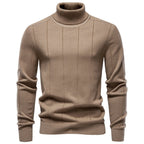 Andreas - Men's Ribbed Turtleneck Slim Fit Sweater 2