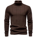 Andreas - Men's Ribbed Turtleneck Slim Fit Sweater 3