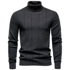Andreas - Men's Ribbed Turtleneck Slim Fit Sweater 5