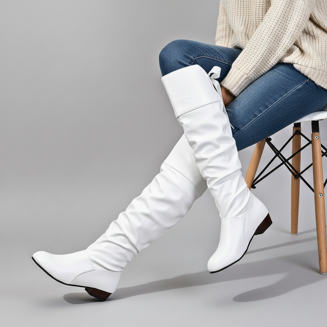 Aviana - Women's Slouched Knee-High Boots 