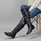 Aviana - Women's Slouched Knee-High Boots 