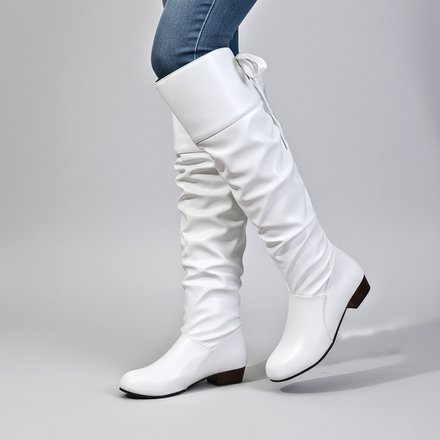 Aviana - Women's Slouched Knee-High Boots 