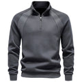 Basil - Men's Stand Collar Quarter-Zip Sweatshirt 1