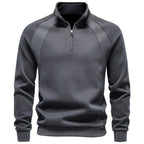 Basil - Men's Stand Collar Quarter-Zip Sweatshirt 1