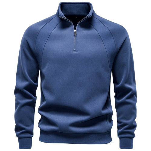 Basil - Men's Stand Collar Quarter-Zip Sweatshirt 2