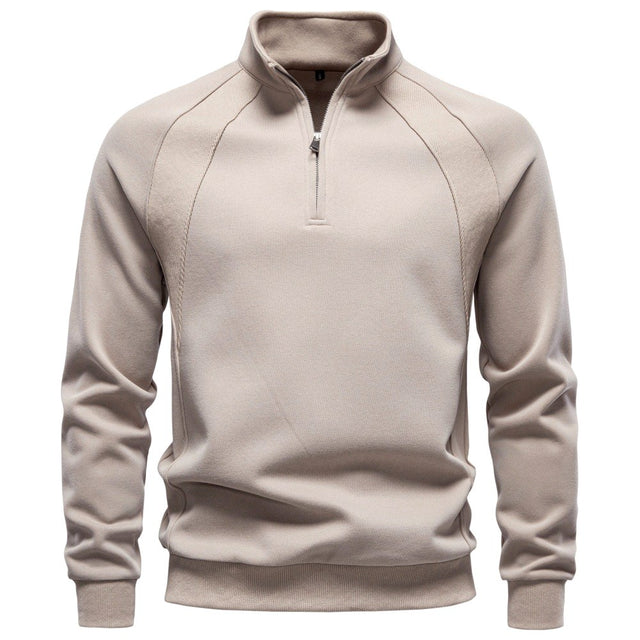 Basil - Men's Stand Collar Quarter-Zip Sweatshirt 3