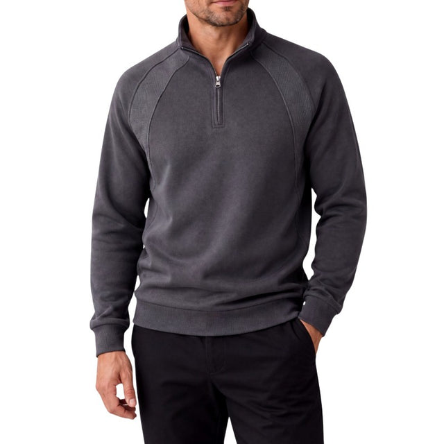 Basil - Men's Stand Collar Quarter-Zip Sweatshirt 4
