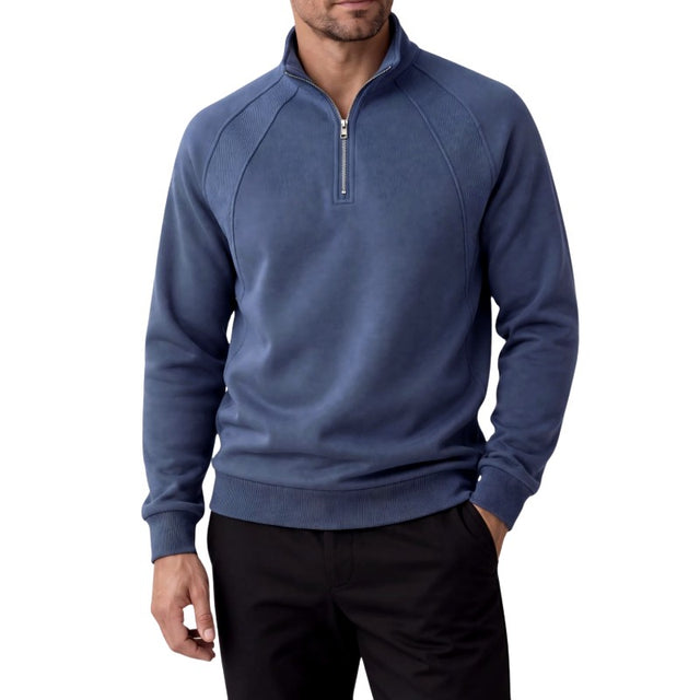 Basil - Men's Stand Collar Quarter-Zip Sweatshirt 5