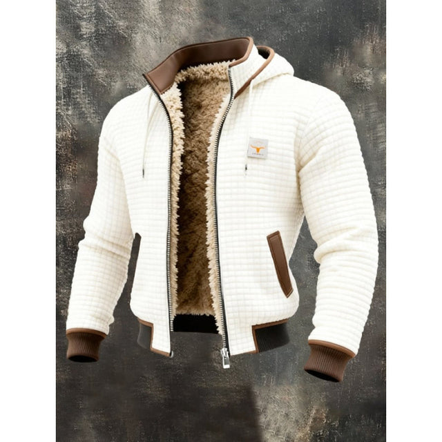 Caleb - Men's Quilted Fleece-Lined Stand Collar Jacket 1