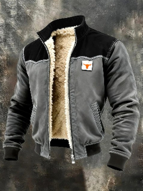 Caleb - Men's Quilted Fleece-Lined Stand Collar Jacket 10