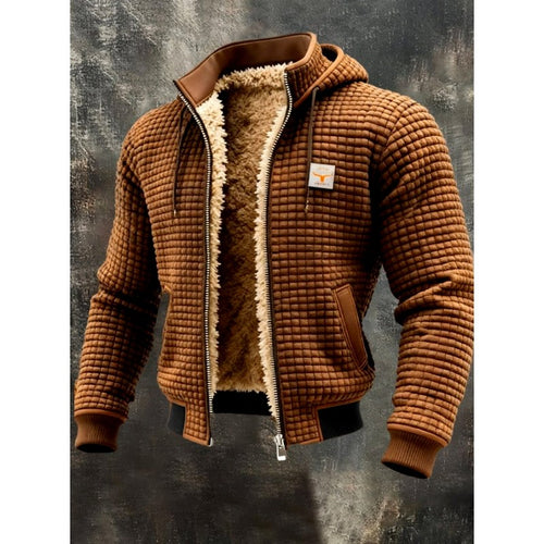 Caleb - Men's Quilted Fleece-Lined Stand Collar Jacket 5