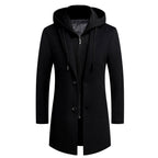 Callahan - Men's Zip Hood Wool Trench Coat 2