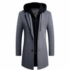 Callahan - Men's Zip Hood Wool Trench Coat 3