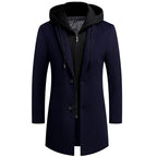 Callahan - Men's Zip Hood Wool Trench Coat 5