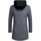 Callahan - Men's Zip Hood Wool Trench Coat 6