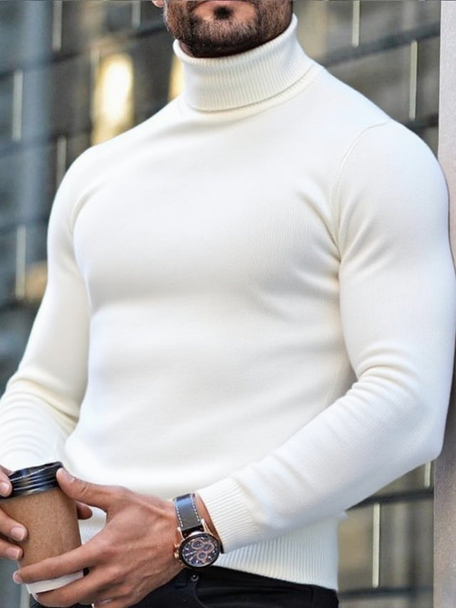 Carter - Men's Ribbed Turtleneck Pullover Sweater
