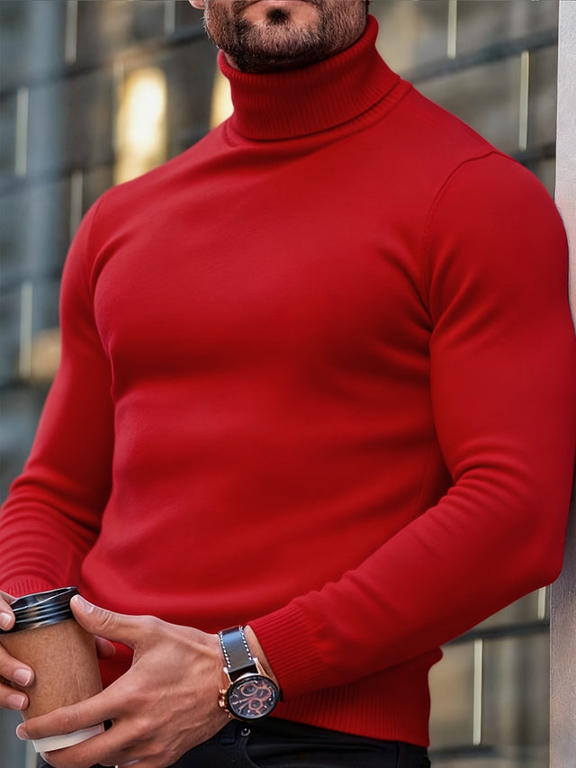 Carter - Men's Ribbed Turtleneck Pullover Sweater