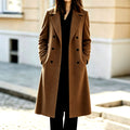 Chastity - Women’s Notched Lapel Wool Long Coat 1