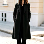 Chastity - Women’s Notched Lapel Wool Long Coat 2