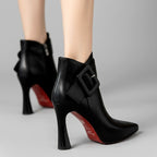 Cheryl - Women's Ankle Boots with Buckle Detail 6