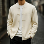 Clark - Men's Toggle Cardigan with Mandarin Collar