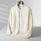 Clark - Men's Toggle Cardigan with Mandarin Collar