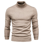 Darrel - Men's Ribbed Turtleneck Knit Sweater 1