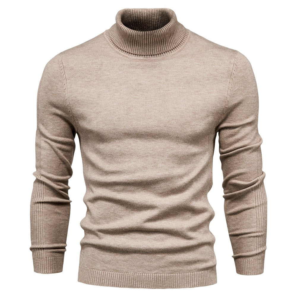 Darrel - Men's Ribbed Turtleneck Knit Sweater 1