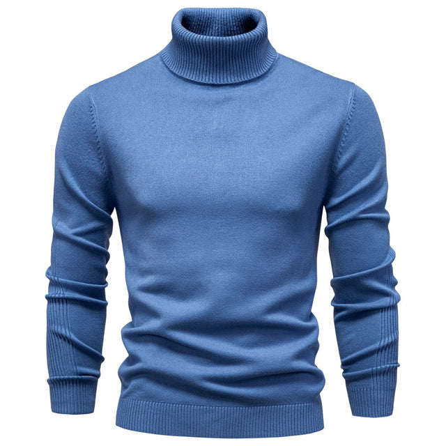 Darrel - Men's Ribbed Turtleneck Knit Sweater 3