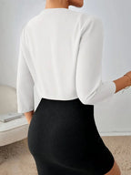 Elaine - Women's Cropped Blazer with Notch Lapels