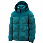 Elias - Men's Textured Fleece Zip Front Puffer Jacket