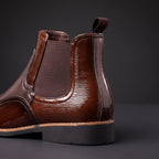 Elijah - Men's Patent Chelsea Boots 