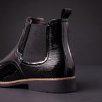 Elijah - Men's Patent Chelsea Boots 