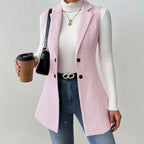 Hannah - Women's Notched Lapel Sleeveless Tailored Vest 3