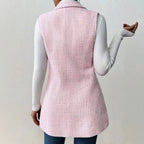 Hannah - Women's Notched Lapel Sleeveless Tailored Vest 4