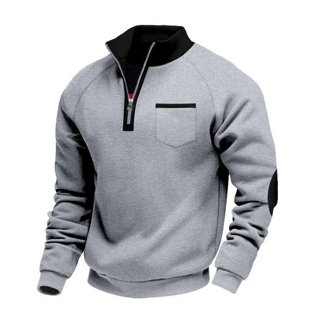 Holden - Men's Contrast Zip Sweatshirt with Chest Pocket 5