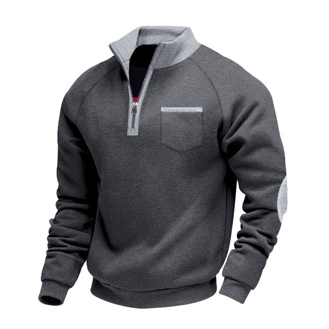 Holden - Men's Contrast Zip Sweatshirt with Chest Pocket 6