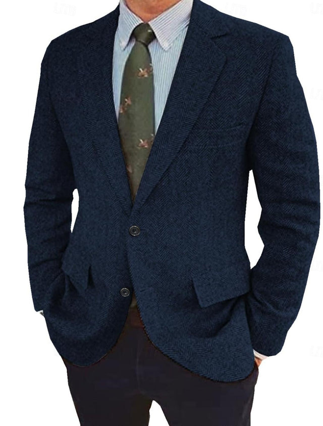 James - Men's Herringbone Vintage Blazer