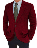 James - Men's Herringbone Vintage Blazer