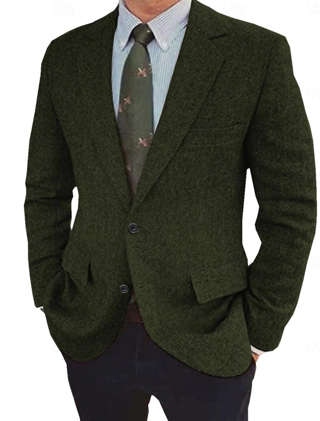 James - Men's Herringbone Vintage Blazer