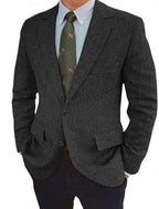 James - Men's Herringbone Vintage Blazer